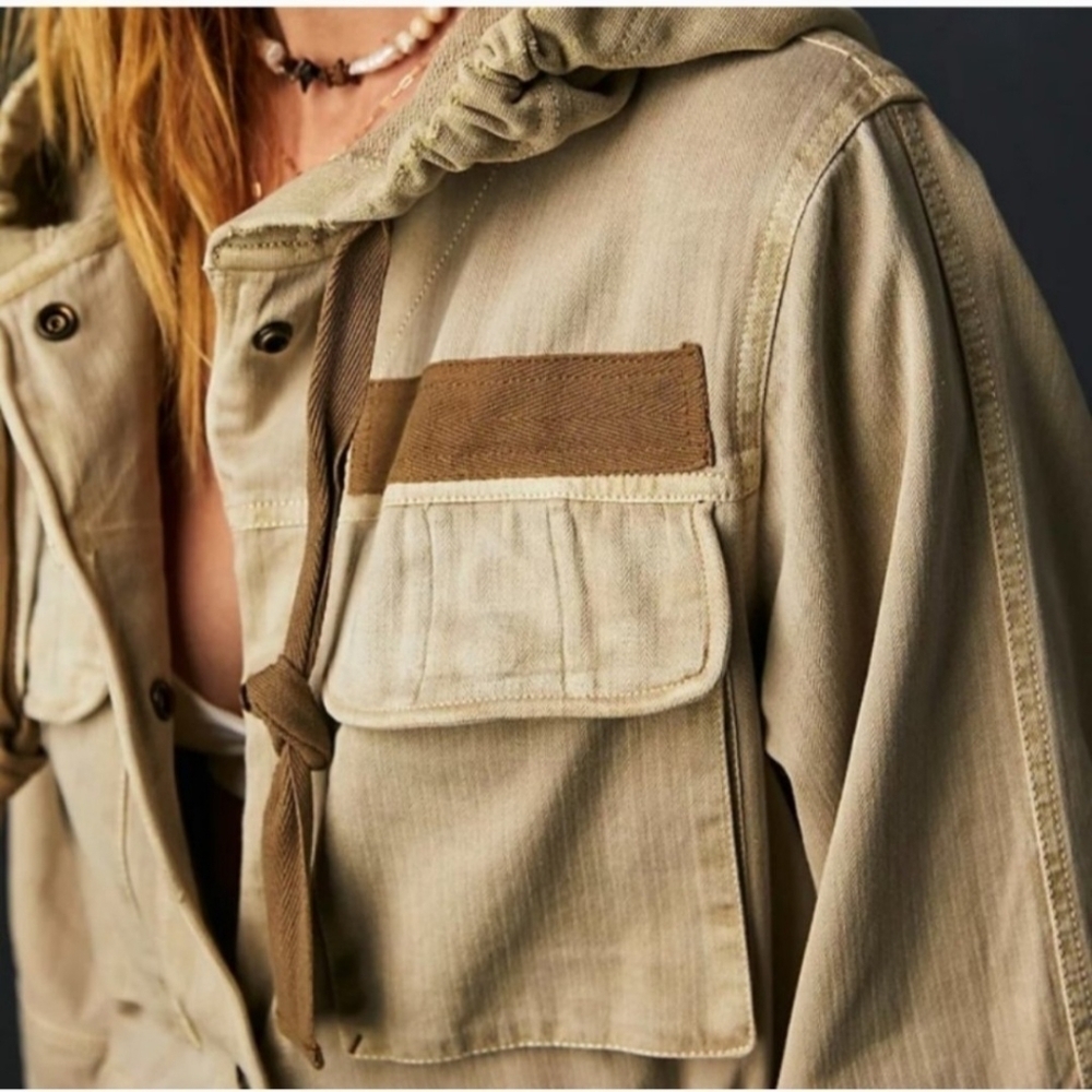 Free People Trapeze Military Jacket - Picture 3 of 10